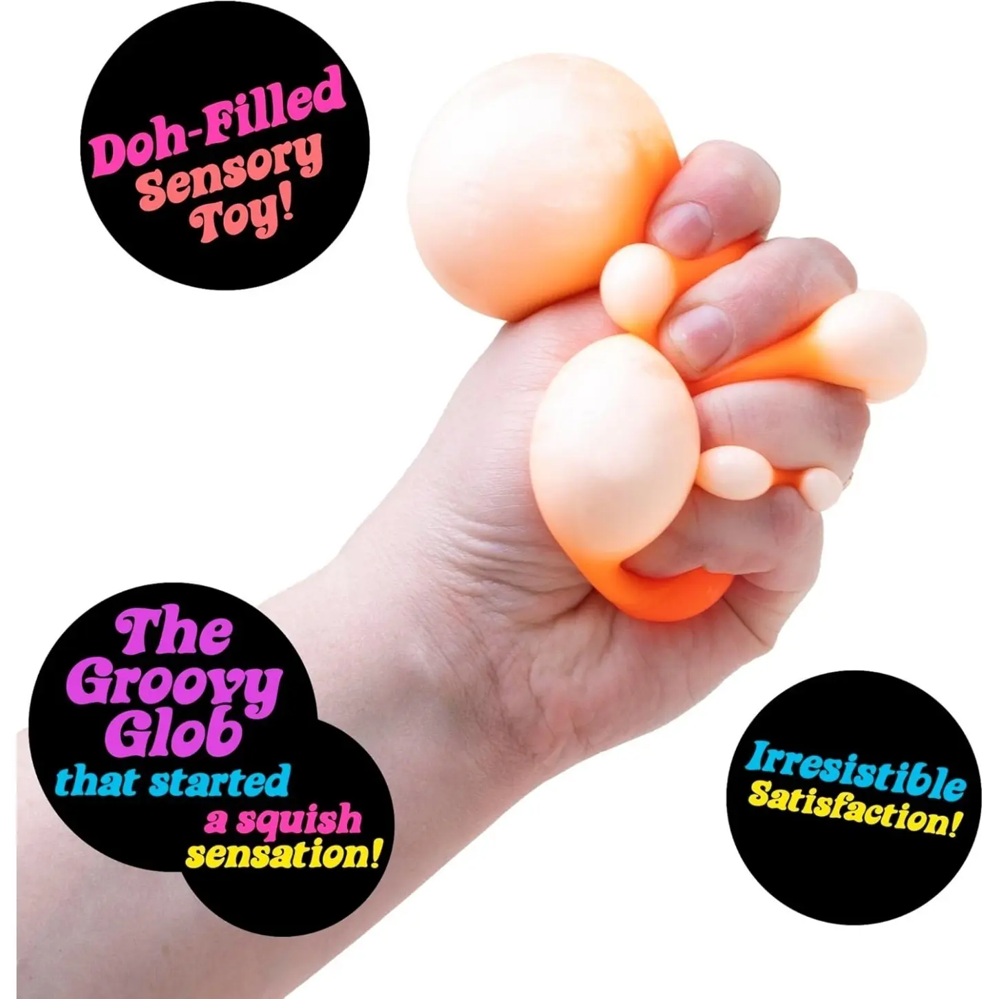 NeeDoh Original Sensory Ball – Orange - Image 3