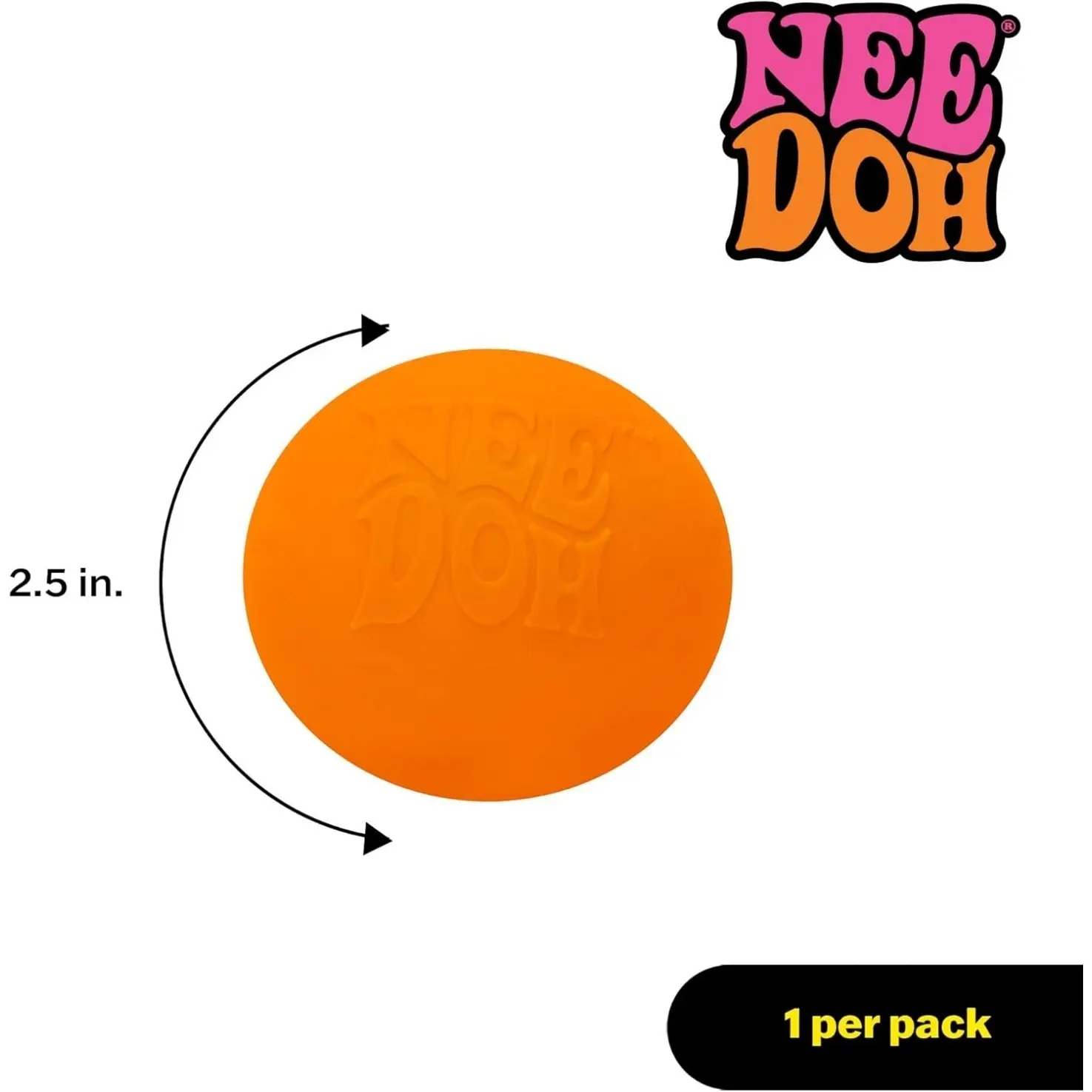 NeeDoh Original Sensory Ball – Orange - Image 5