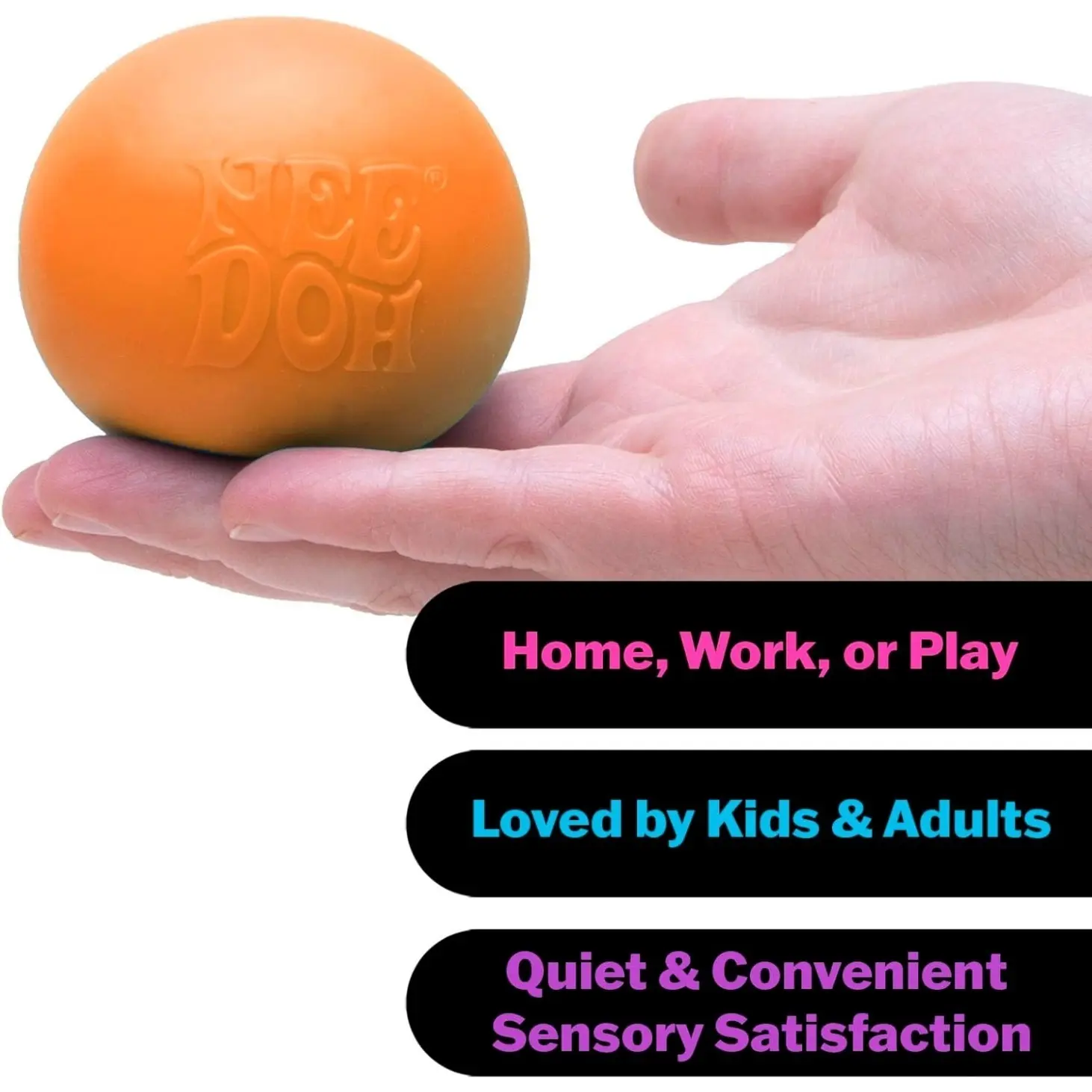 NeeDoh Original Sensory Ball – Orange - Image 4